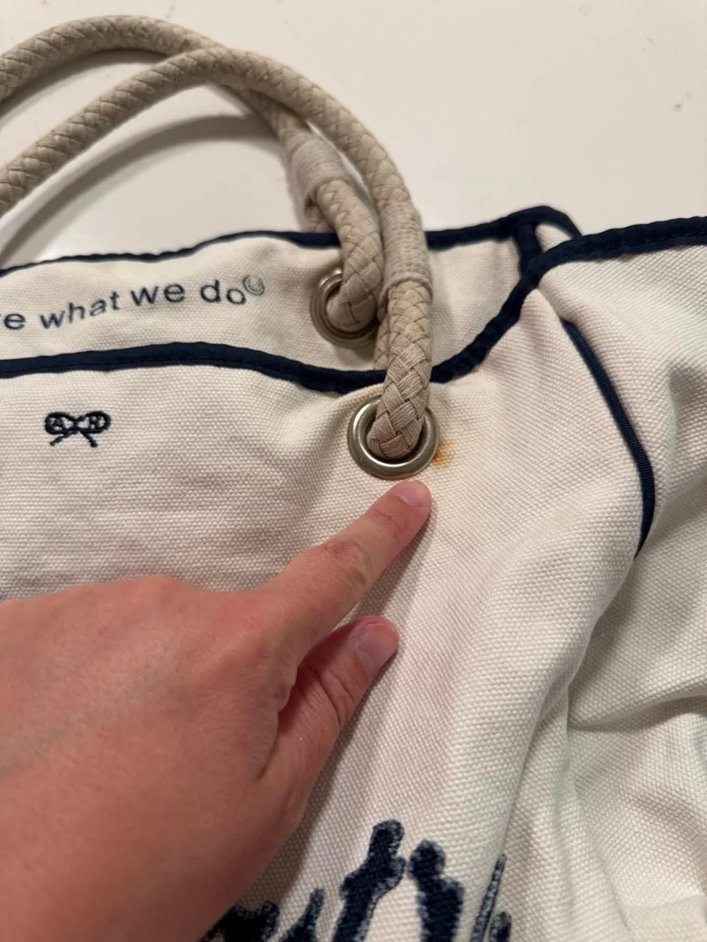 Anya Hindmarch London “I’m NOT A Plastic Bag” Canvas Tote